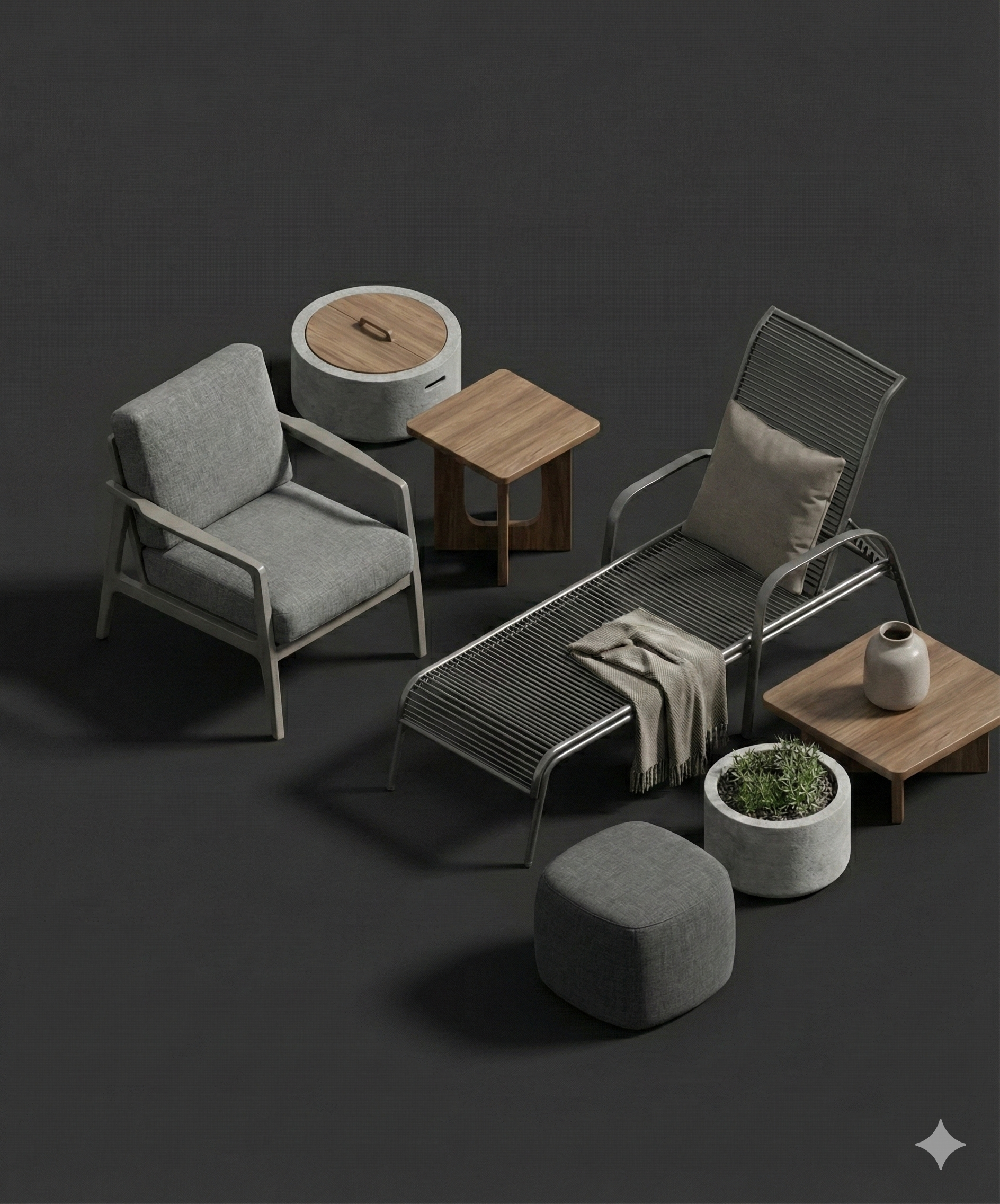 الأثاث الداخلي والخارجي